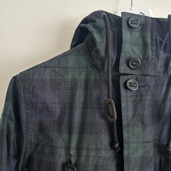 $550 Club Monaco Waxed British Millerain Cotton Military Snorkel Jacket - Small - Picture 3 of 16